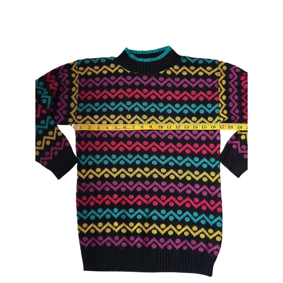 Girls Jet Set Sweater Stripped Vintage Sweater I Girls 14 - Picture 6 of 9